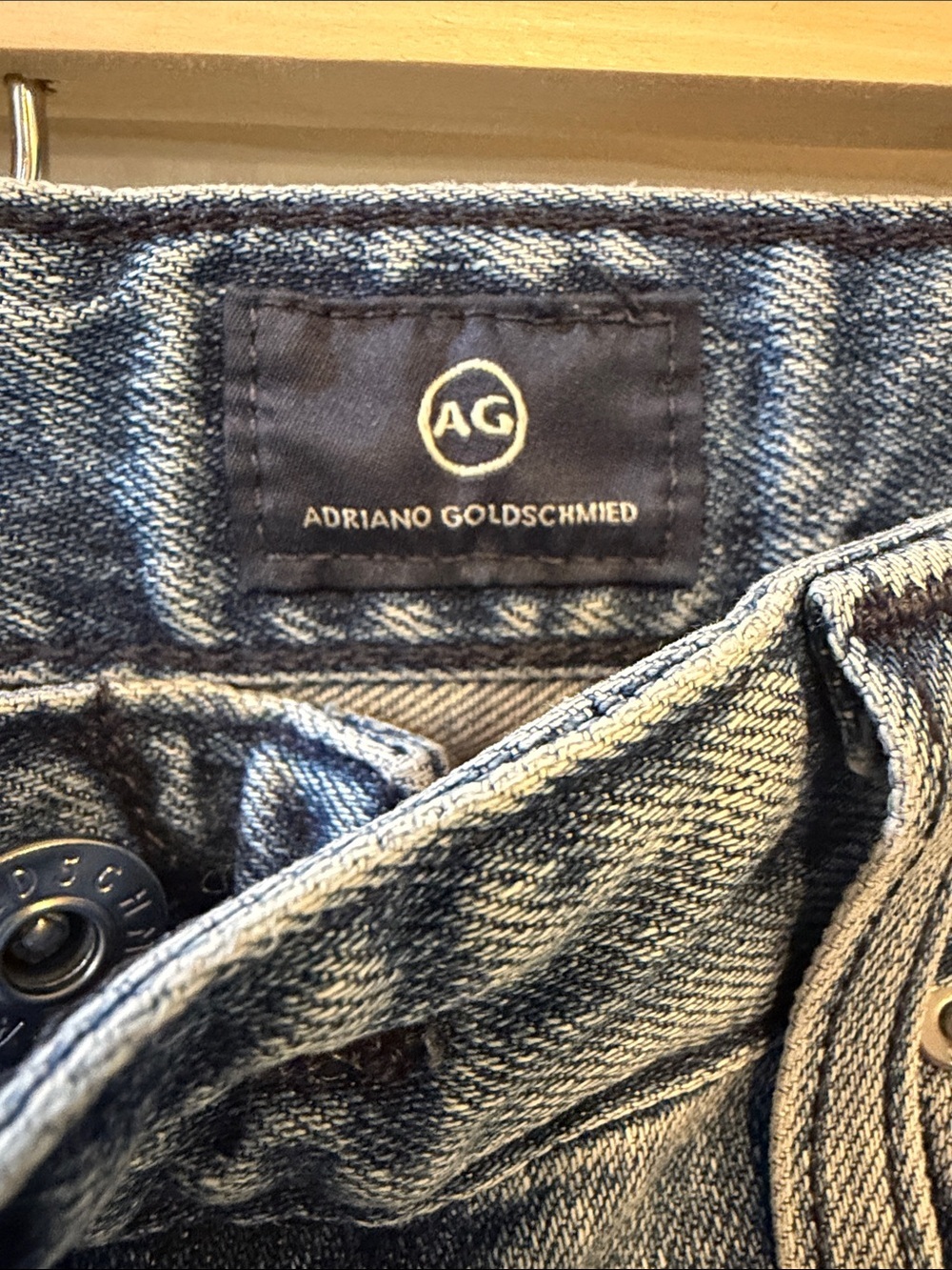 Ag Adriano Goldschmied Cropped Wide-Leg Jeans in Light Blue - Picture 4 of 11